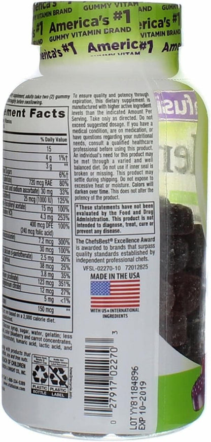 Men's Complete Multivitamin Gummies Natural Berry Flavours - 150 Gummies, Pack of 2