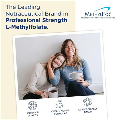 MethylPro L-Methylfolate 2.5 mg - Promotes a Balanced Mood - Active Folate for Methylation & Biochemical Reactions - Highly Bio-available - Flexible Dosage - 30 Capsules