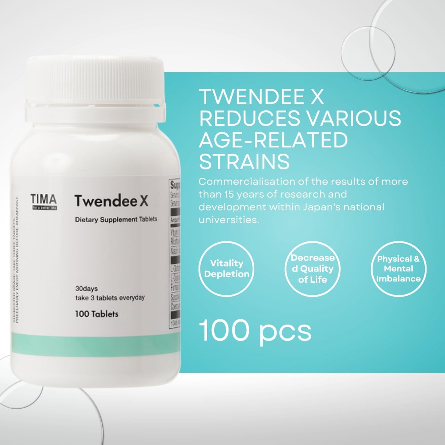 TWENDEE X – Japanese Patented Antioxidant Supplement for Heart, Brain, Immune & Eye Health - görsel 3