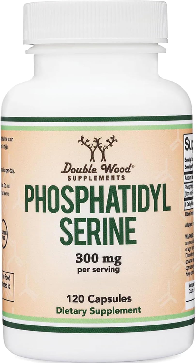 Phosphatidylserine Supplement 300mg Per Serving, 120 Capsules by Double Wood - görsel 1