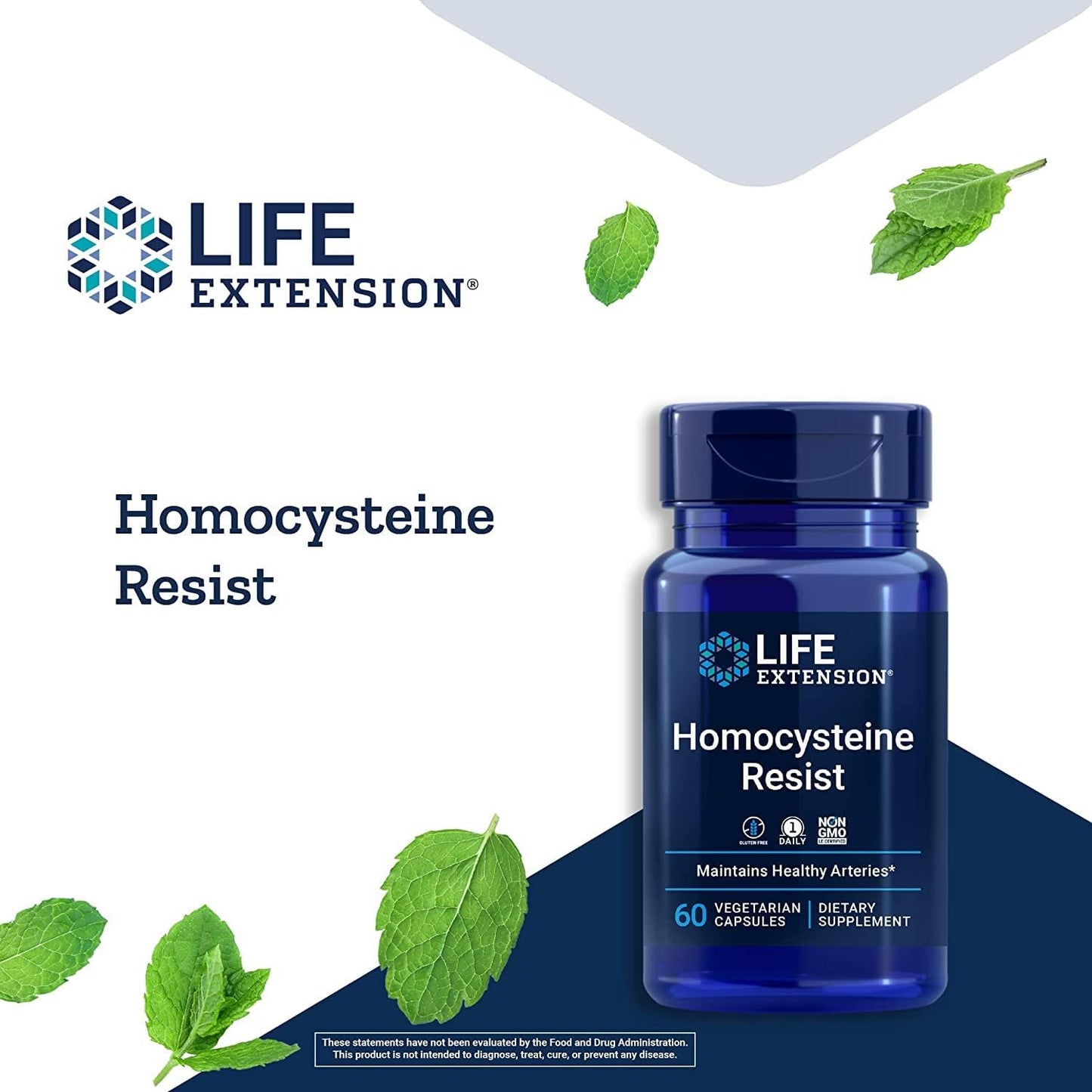 Life Extension Homocysteine Resist, 60 Vegetarian Capsules (Pack of 2) - görsel 3