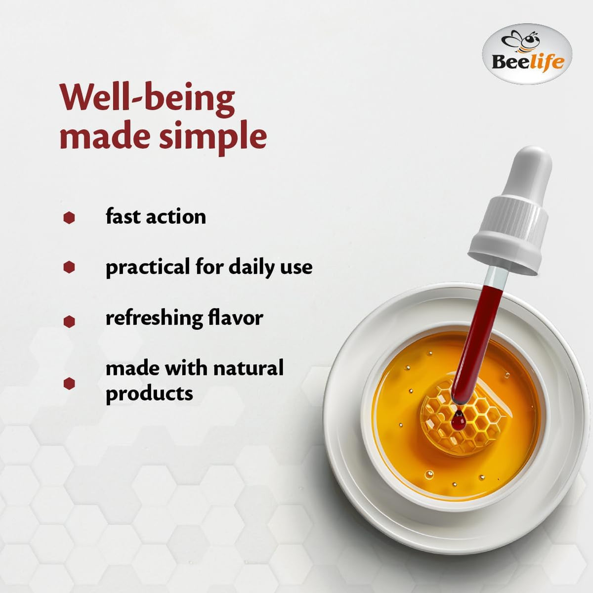 Beelife Red Bee Propolis Extract - 100% Pure Brazilian Tincture, High Artepillin-C, Immune Support (30 ml) - görsel 5
