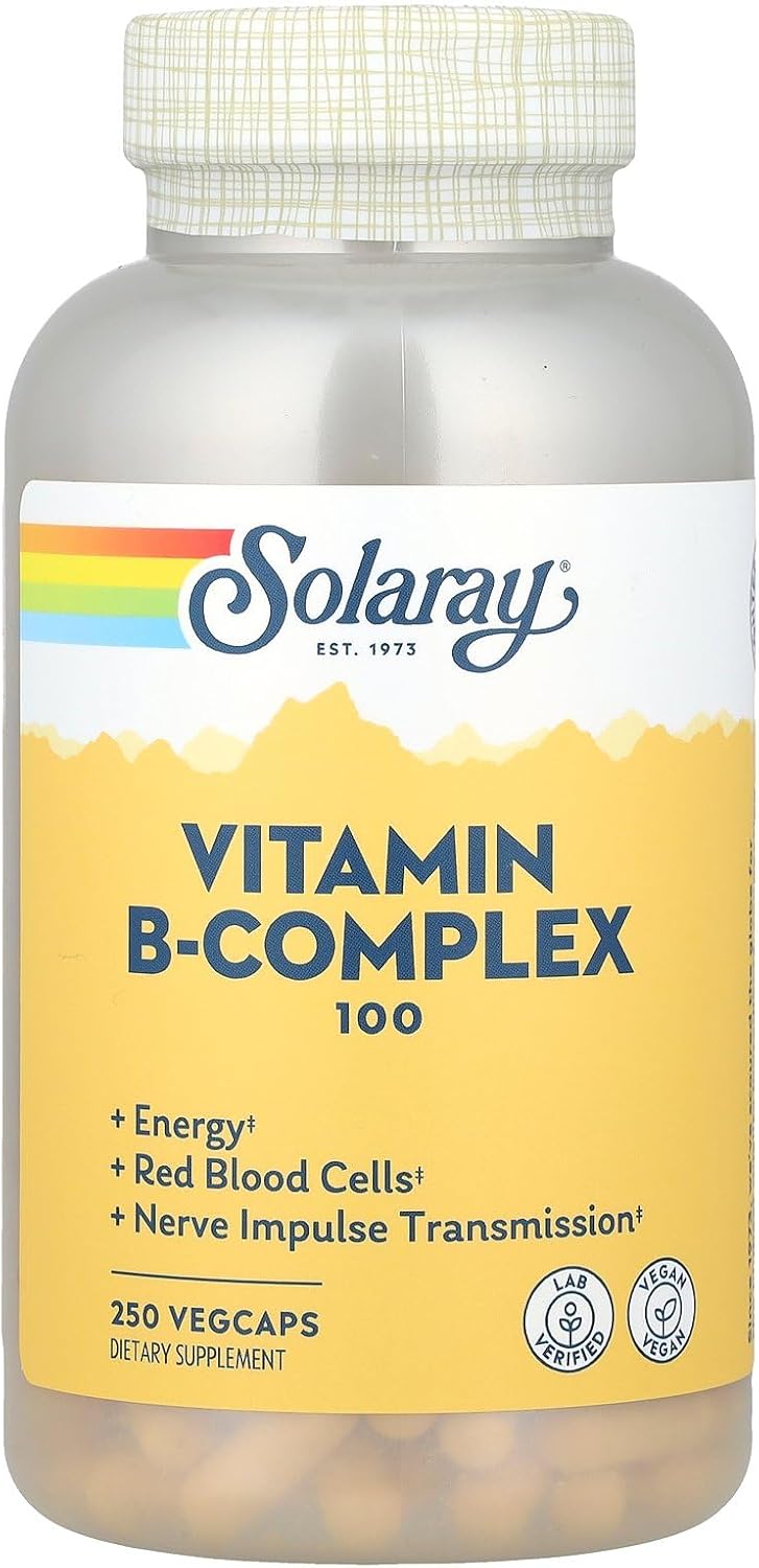 Solaray B Complex Supplement (100mg, 250 Capsules) - görsel 1