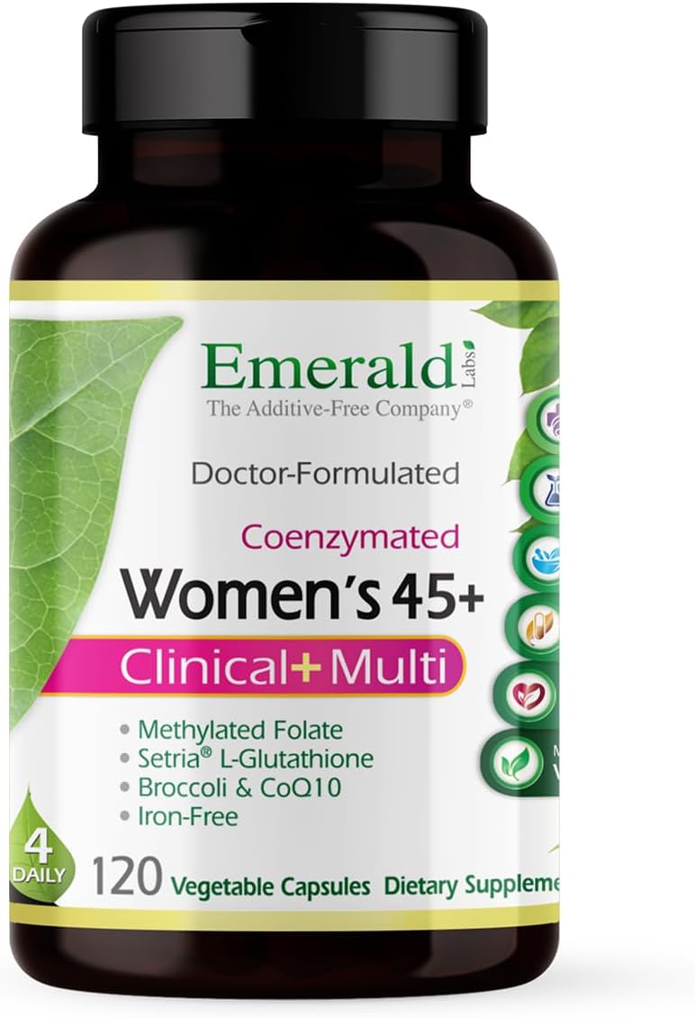 Emerald Labs Women 45+ Clinical Multi – Multivitamin for Bone & Cardiovascular Health, 120 Capsules - görsel 1