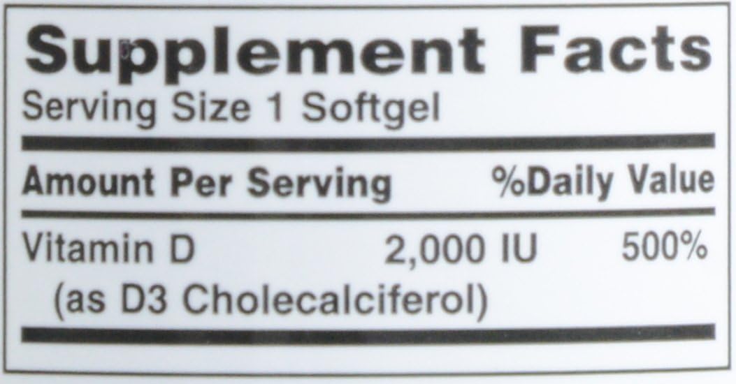 Nature's Bounty Vitamin D3 2000 IU Softgels, 150 Capsules - görsel 5