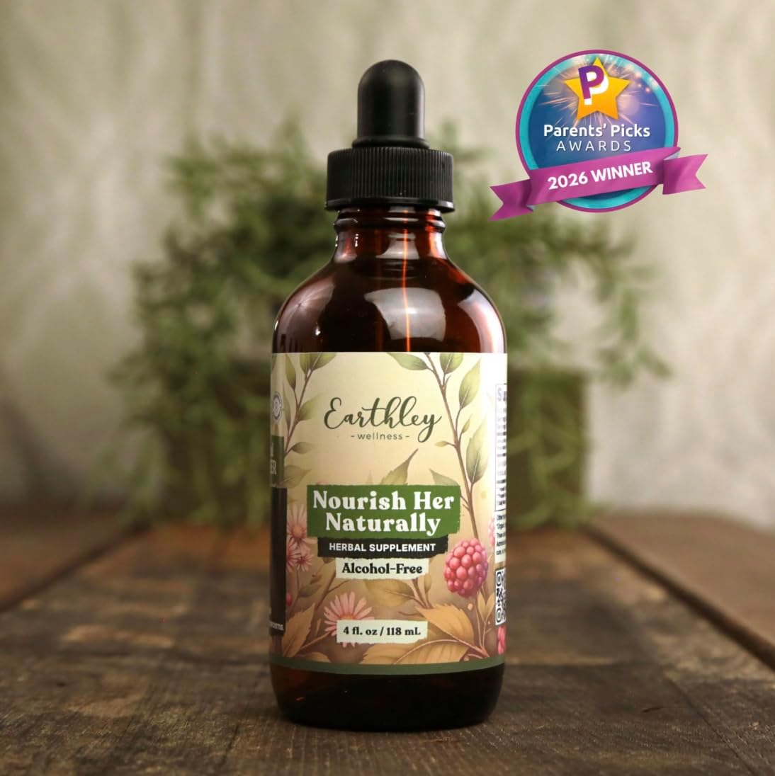Earthley Wellness Nourish Her Naturally - Liquid Botanical Multivitamin for Women, 118 ml - görsel 5