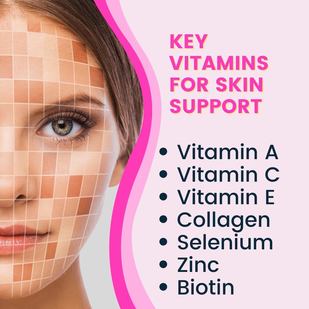Greenfield Nutritions Halal Biotin Tablets for Adults - 5000mcg Biotin with 50mg Collagen and Minerals - 60 Tablets - görsel 5
