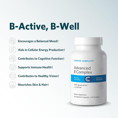 Cooper Complete Methylated Vitamin B Complex, Energy Support, 60 Capsules