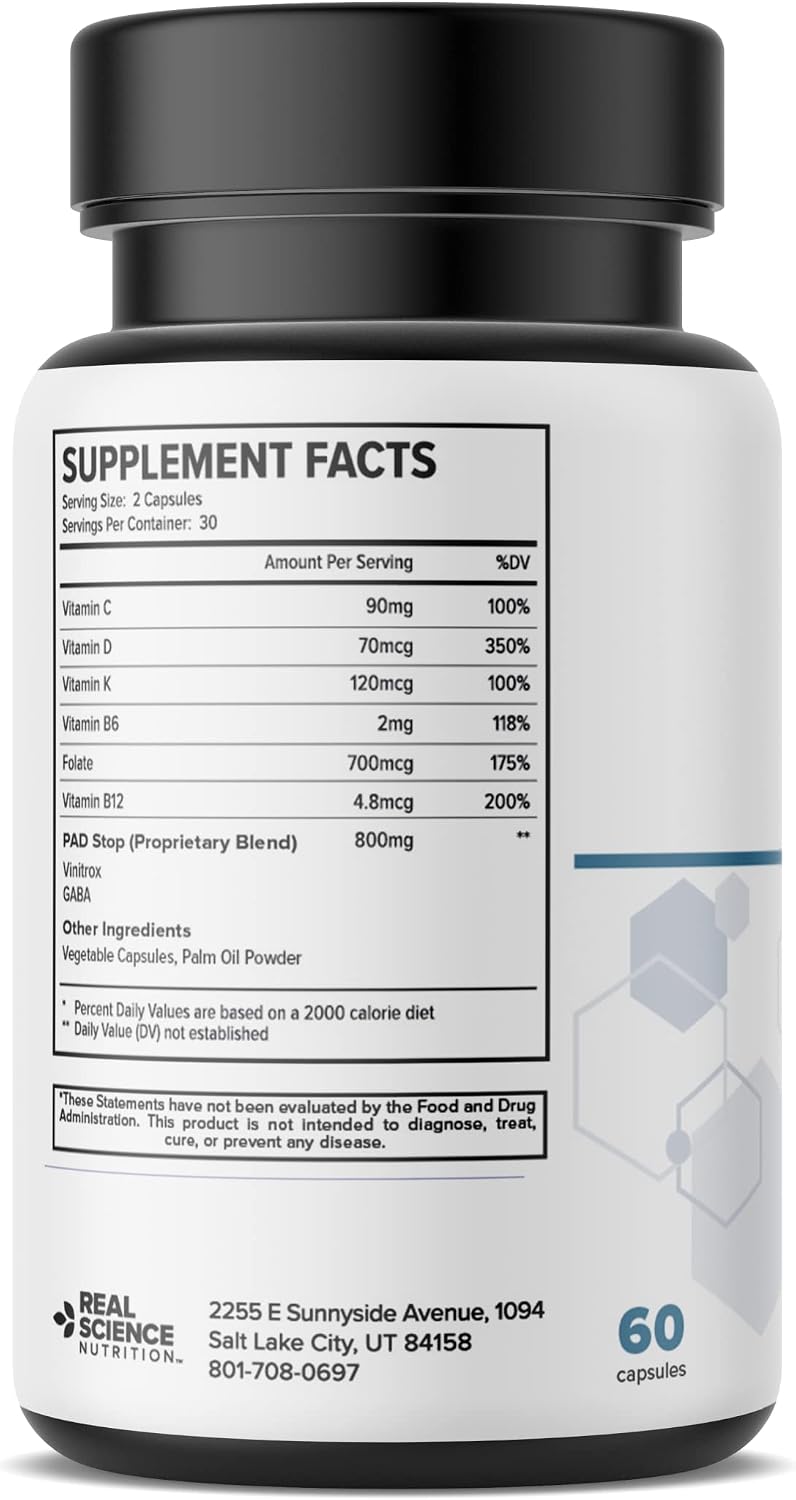 Real Science Periph-Artery – Vascular Support for Circulation & Leg Ease – 60 Capsules - görsel 3