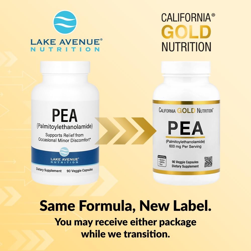 Lake Avenue PEA (Palmitoylethanolamide) - Micronised, 300 mg, 90 Vegetable Capsules - görsel 3