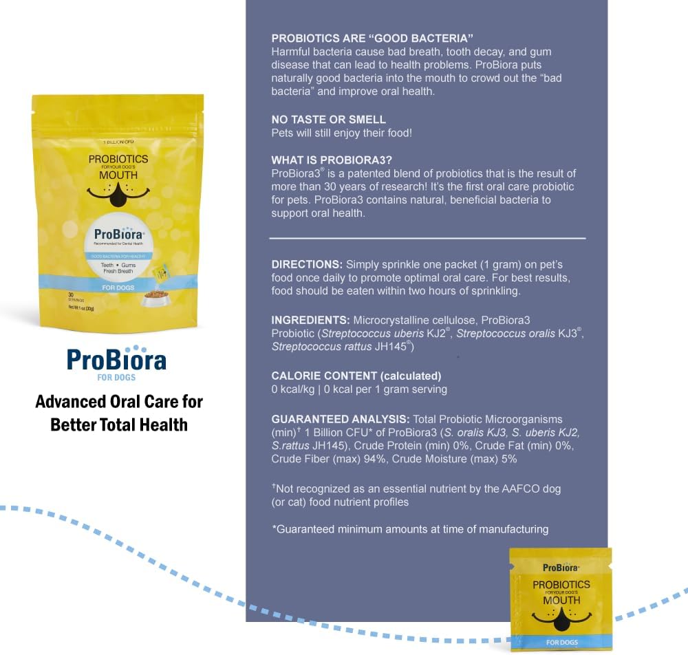 ProBiora for Dogs – Dog Probiotic Supplement for Oral Care, 30 Servings - görsel 2