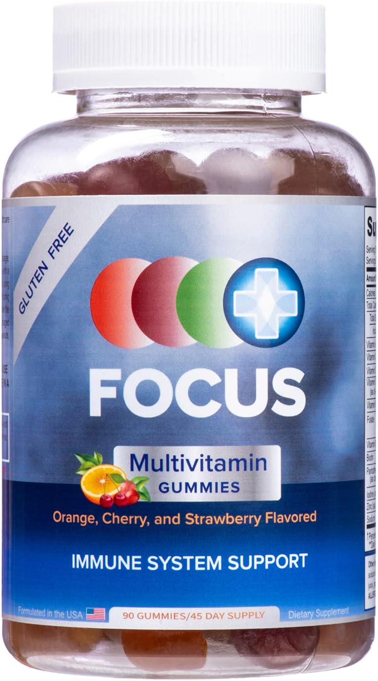 Focus Multivitamin Gummies - Flavoured Daily Multivitamin, 90 Gummies - görsel 1