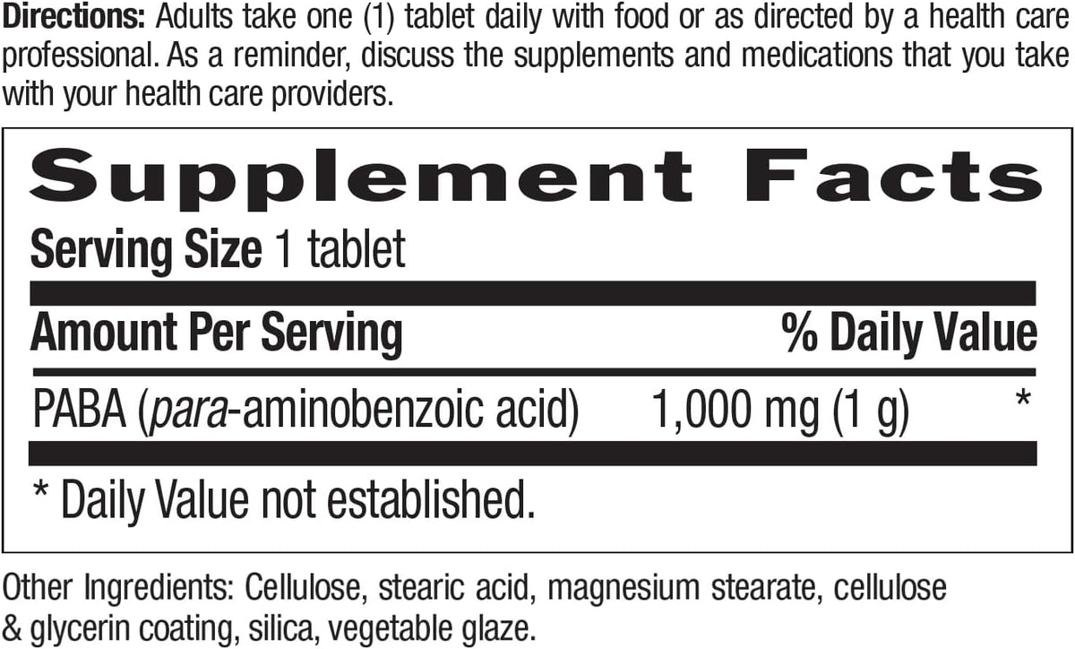Country Life PABA 1000mg, 60 Tablets - görsel 4