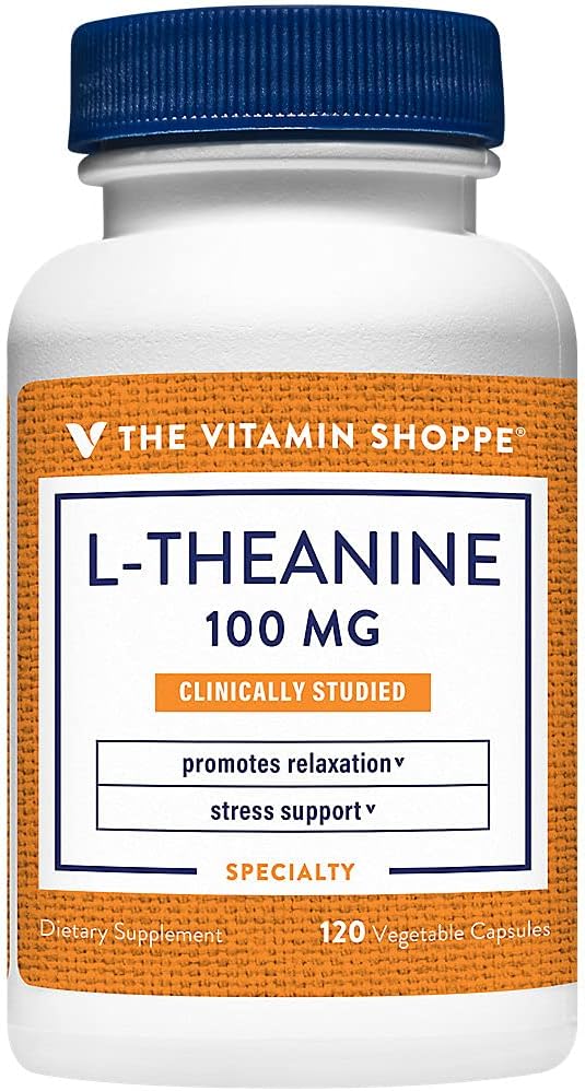 The Vitamin Shoppe L-Theanine 100mg - 120 Capsules - görsel 1