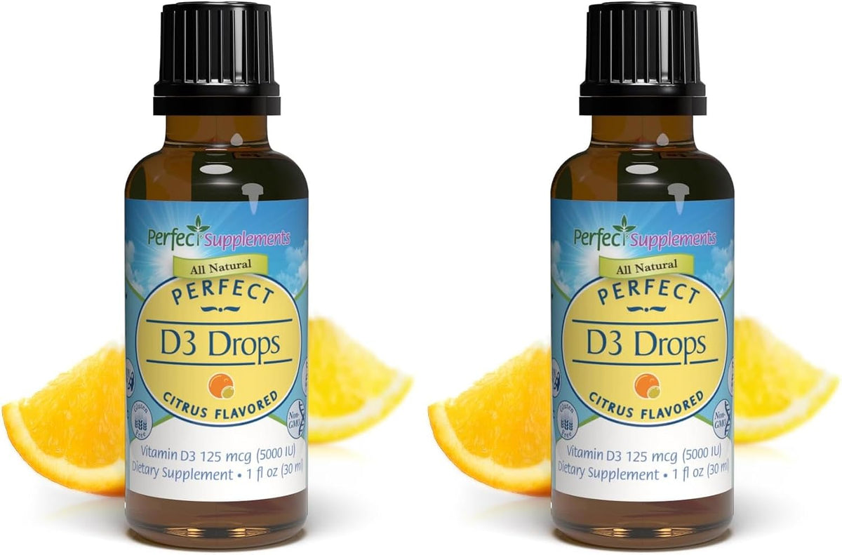 Perfect Supplements Vitamin D3 Drops – 1 fl oz (30 ml) – 5,000 IU per Serving - görsel 5