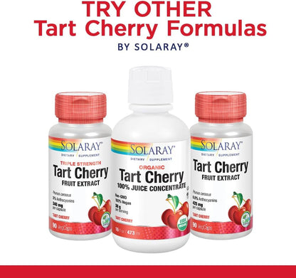 SOLARAY Tart Cherry and Celery Seed Supplement 620 mg - 60 Vegan Capsules
