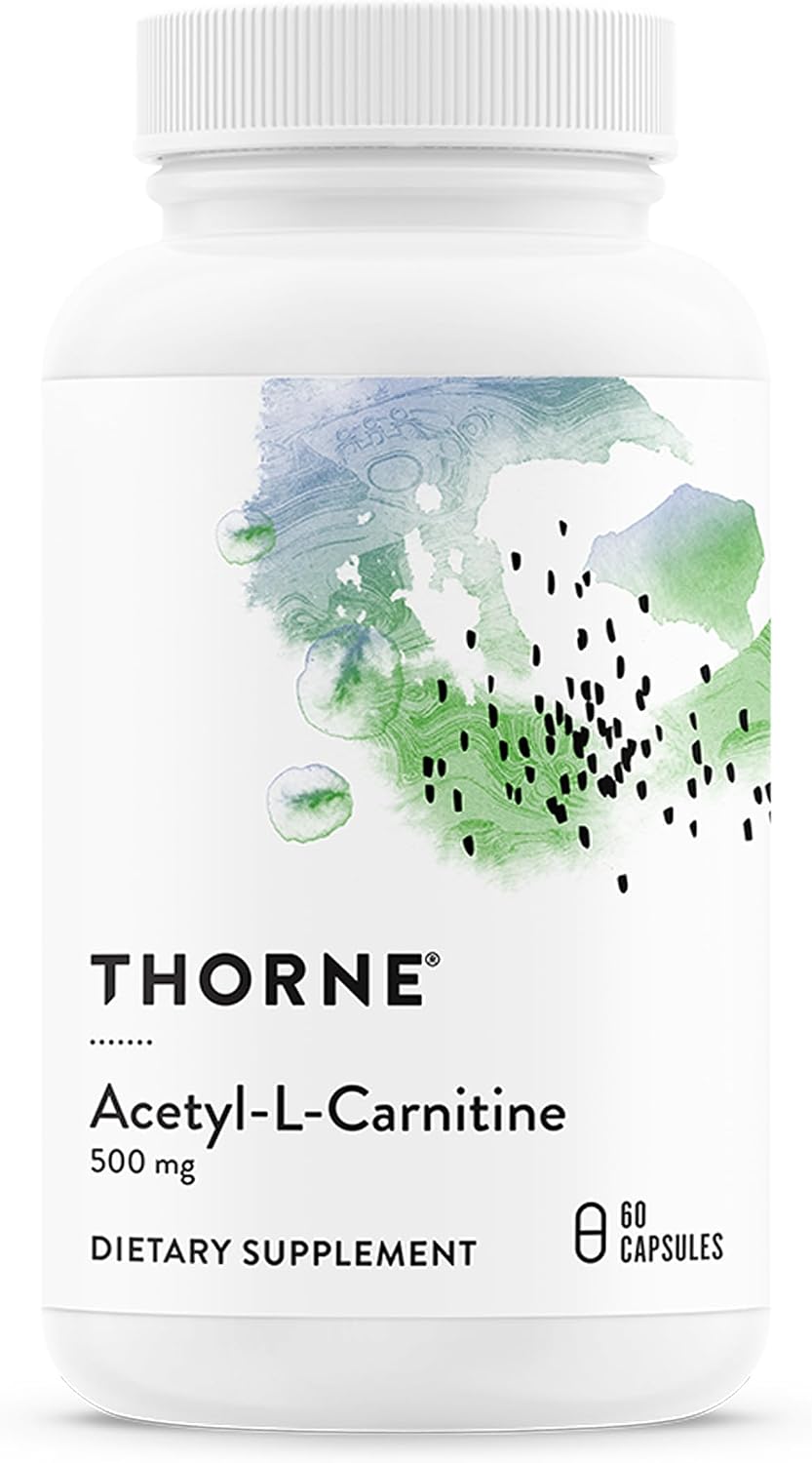 THORNE Acetyl-L-Carnitine - 500 mg - 60 Capsules - görsel 1