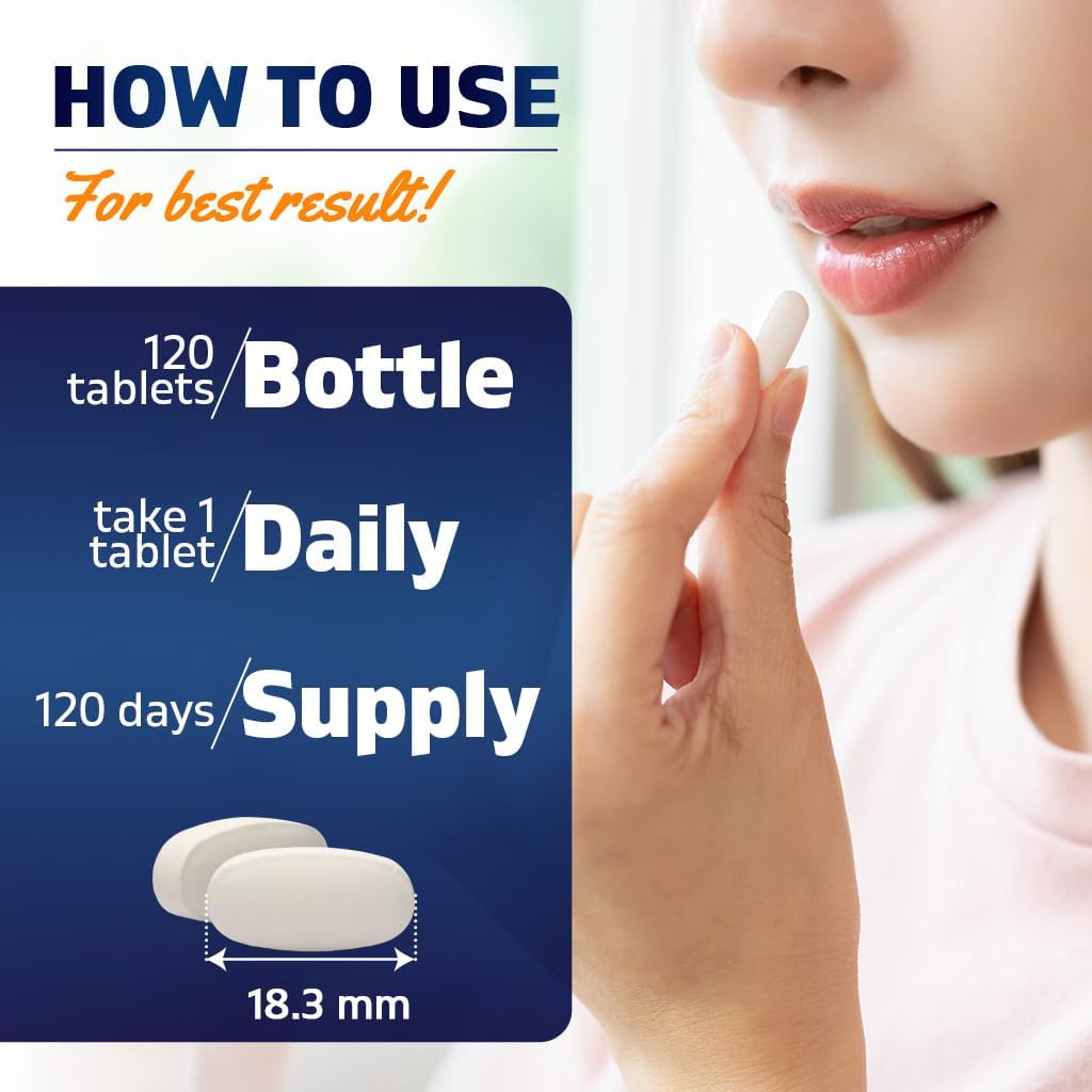 Vitamatic Vitamin B6 (Pyridoxine HCl) 500 mg – 120 Vegetarian Tablets - görsel 4