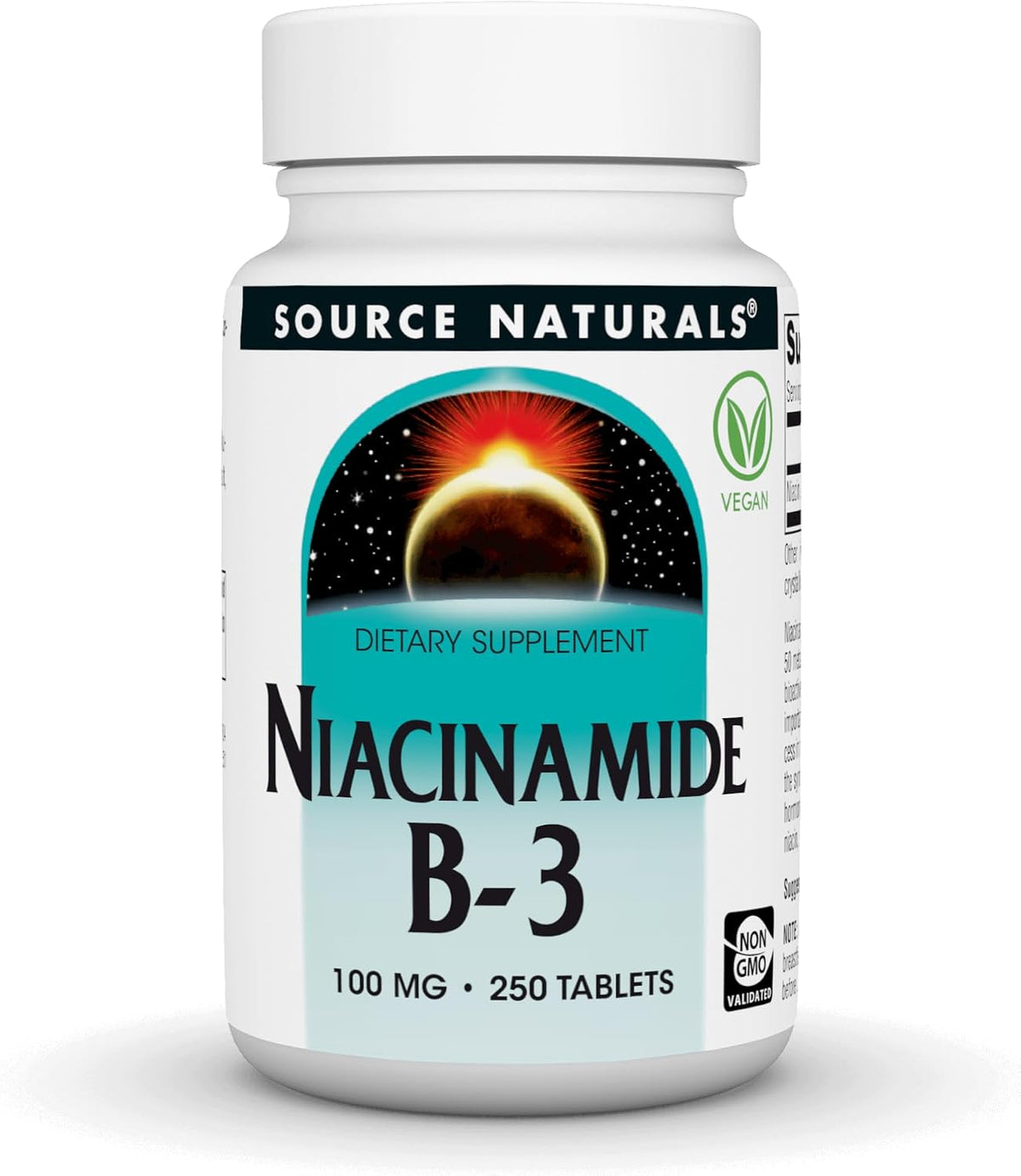 Source Naturals Niacinamide B-3 100 mg - 250 Tablets - görsel 1
