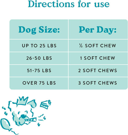 Bocce's Bakery Multivitamin Supplement for Dogs - Daily Chews, Cheese and Honey, 60 Chews