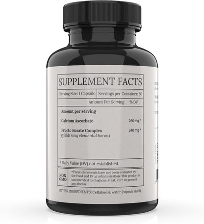BioImmersion Fructo Borate Boron Supplement – 6 mg, 60 Vegetarian Capsules