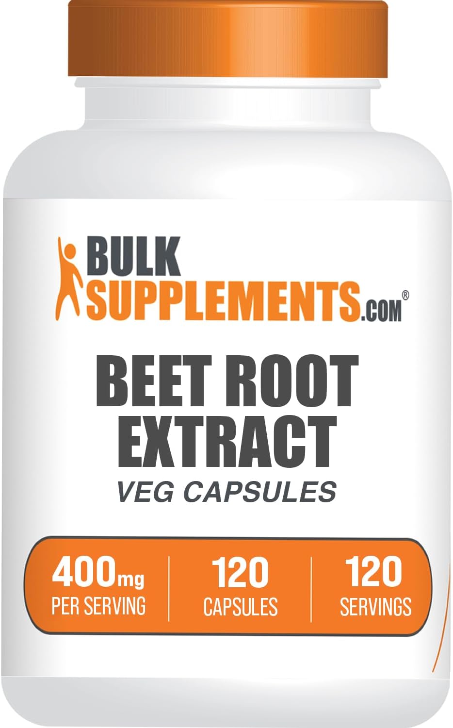 BulkSupplements Beet Root Extract Capsules - 400mg, 120 Capsules - görsel 1