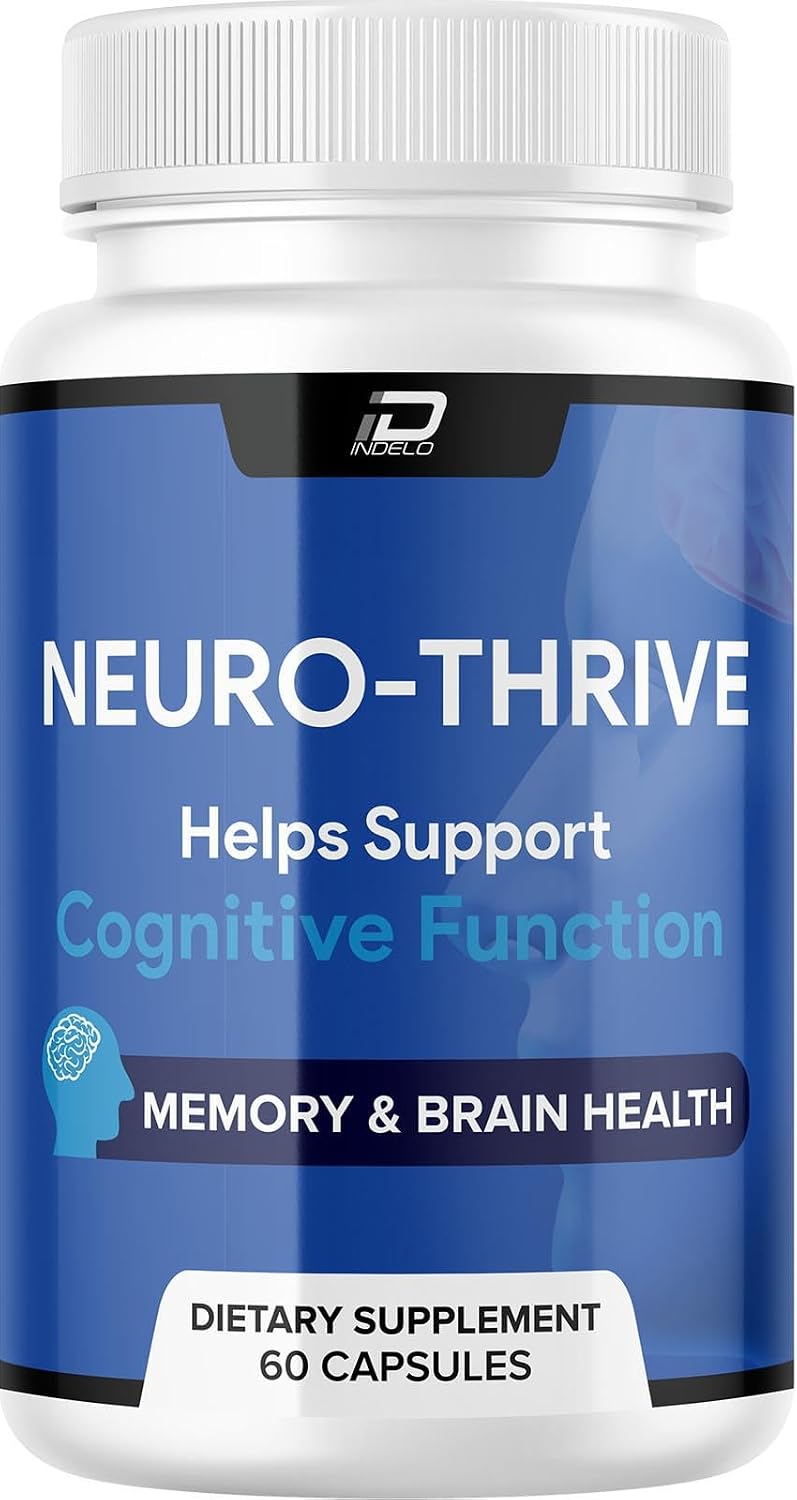 Neuro Thrive Brain Supplement - Memory & Cognitive Support with PQQ - 60 Capsules - görsel 1