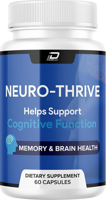 Neuro Thrive Brain Supplement - Memory & Cognitive Support with PQQ - 60 Capsules
