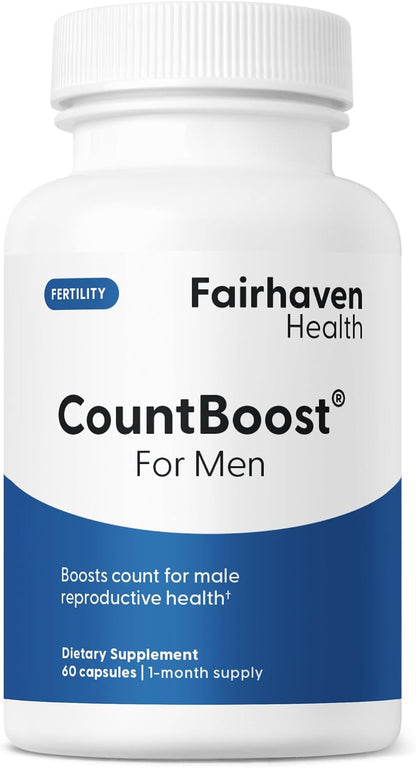 Fairhaven Health CountBoost for Men – Optimal Count and Volume Male Fertility Supplement