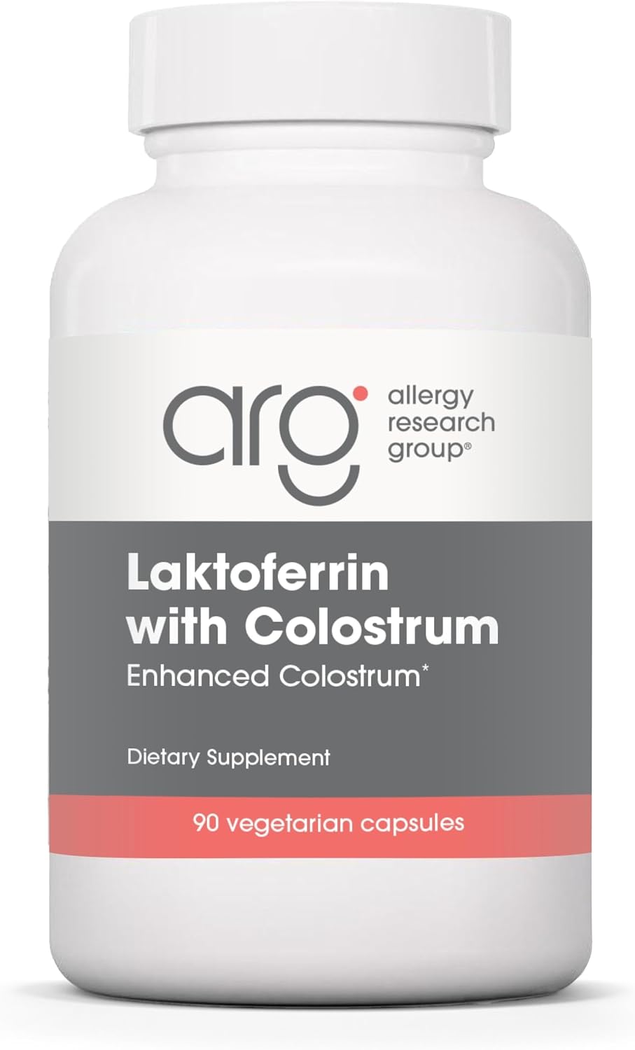 ARG Laktoferrin with Colostrum - 300 mg Lactoferrin & 750 mg Bovine Colostrum - Immune and Gut Health Support - 90 Vegetarian Capsules - görsel 1
