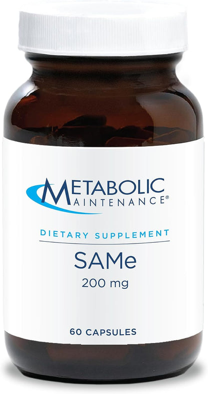Metabolic Maintenance SAMe 200 mg – Methyl Donor – Supports Mood, Joint & Liver Health – Acid-Resistant Capsules – 60 Capsules