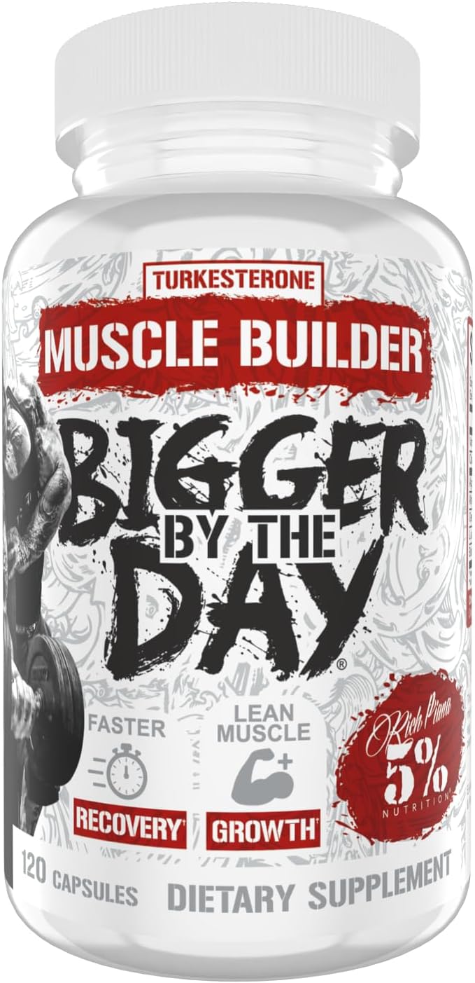 5% Nutrition Rich Piana BiggerByTheDay – – Turkesterone (1000 mg): An ecdysteroid often used in sports nutrition – Image 1