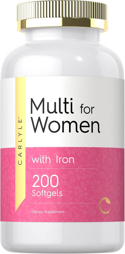Carlyle Multivitamin for Women with Iron - 200 Softgels