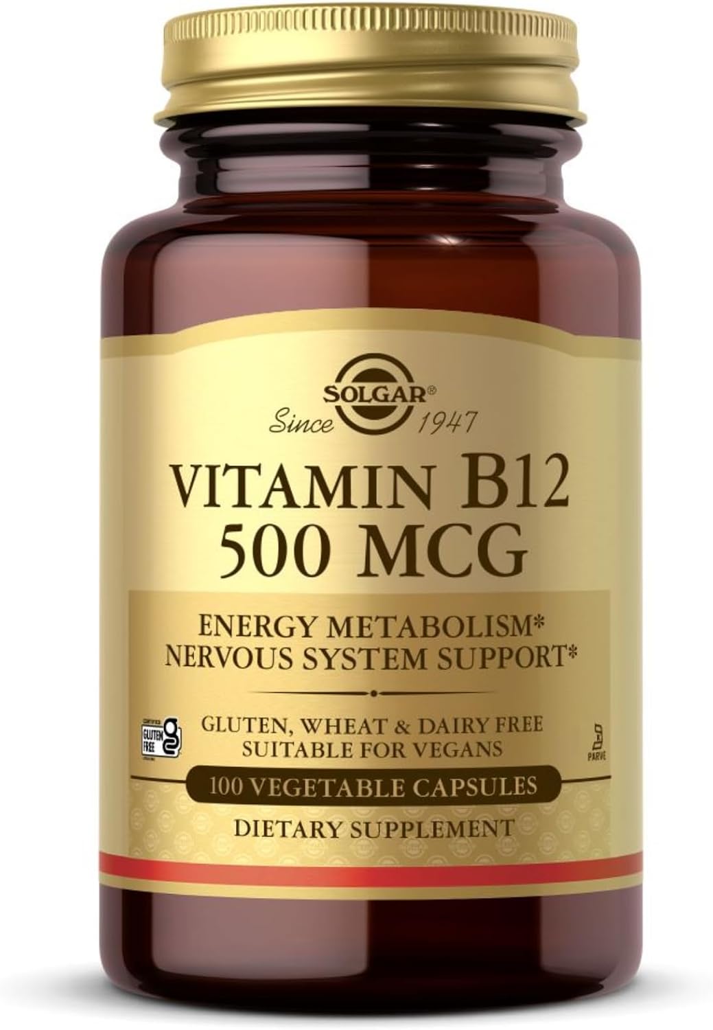 Solgar Vitamin B12 500 mcg, 100 Capsules - görsel 1