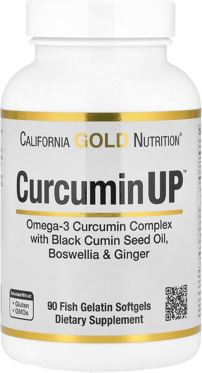 California Gold Nutrition Curcumin UP, 90 Gelatine Softgels