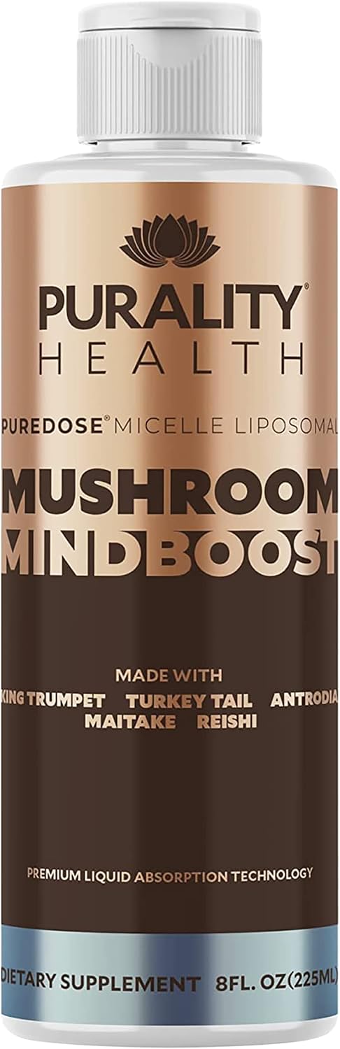 Liposomal Mushroom Mindboost – 5 Mushroom Blend for Energy and Mental Clarity - görsel 1