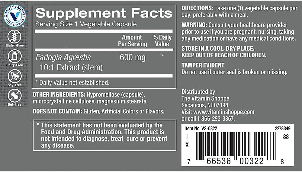 Fadogia Agrestis 10:1 Extract - Men's Wellness Support (60 Vegetable Capsules) - görsel 2