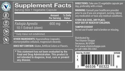 Fadogia Agrestis 10:1 Extract - Men's Wellness Support (60 Vegetable Capsules)