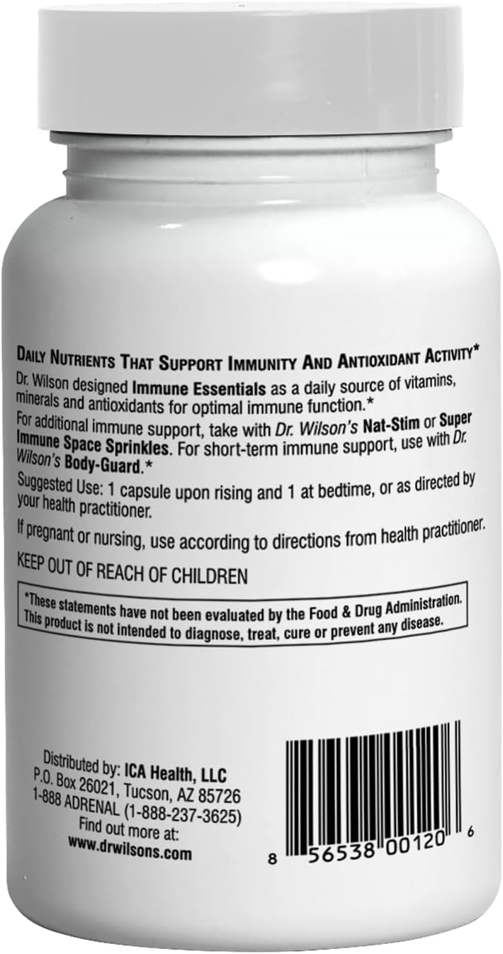 Dr. Wilson's Immune Essentials - Daily Immune Support Supplement, 60 Capsules - görsel 2