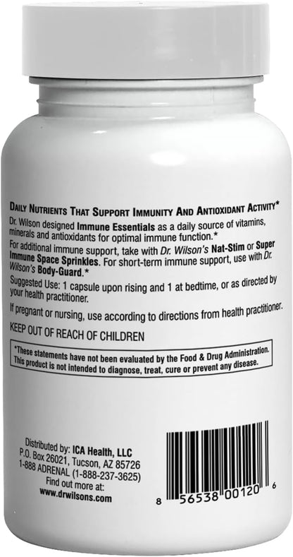 Dr. Wilson's Immune Essentials - Daily Immune Support Supplement, 60 Capsules