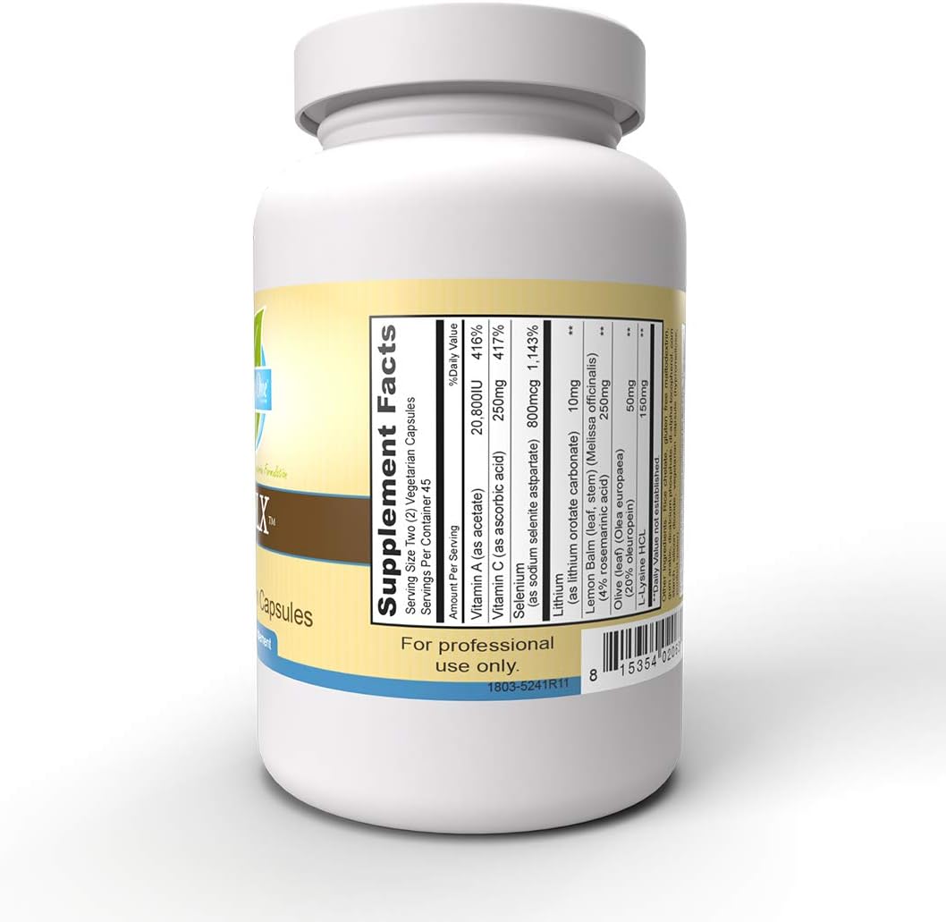 Priority One Vitamins H2PLX - Specialised Immune Support Formula with Lithium, Melissa Extract, and Other Critical Supportive Nutrients, 90 Vegetarian Capsules - görsel 3