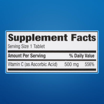 MAJOR Vitamin C-500 mg Ascorbic Acid Tablets – 300 Count