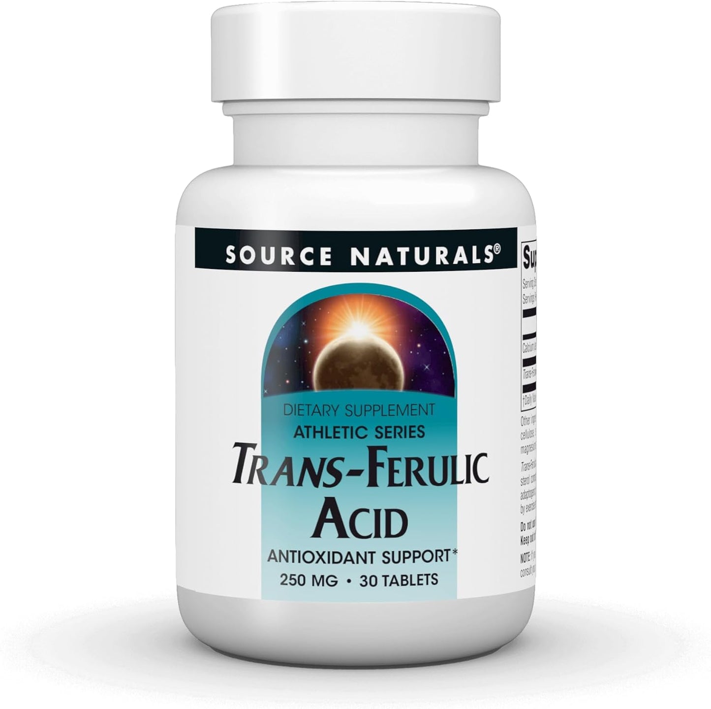 Source Naturals Athletic Series Trans-Ferulic Acid - Antioxidant Support - 250mg, 60 Tablets - görsel 6
