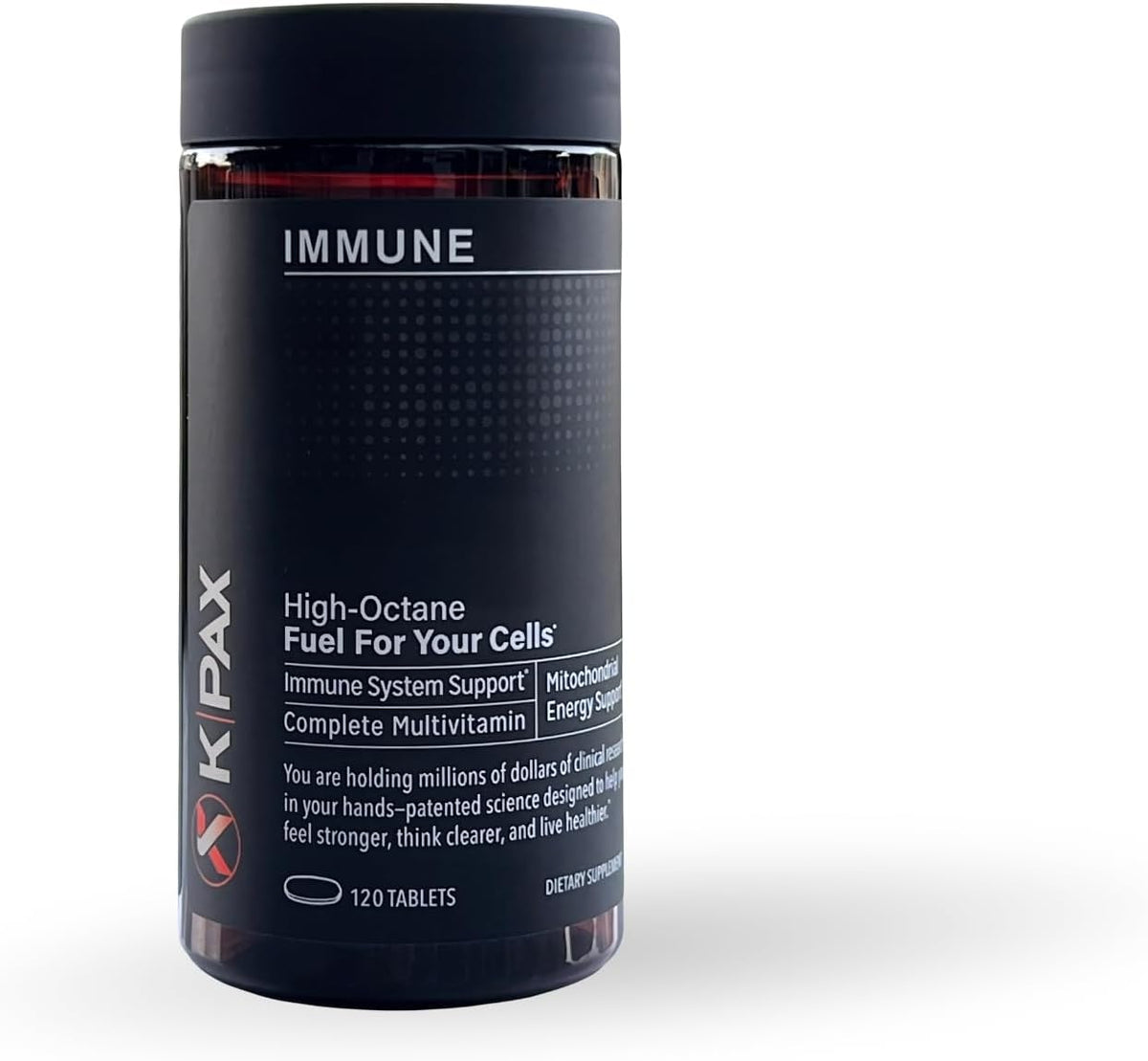 KPAX Immune Mitochondrial Supplement – Cellular Energy & Immune Support with PQQ, CoQ10, Methylated B Vitamins, K2 MK-7 (120 Tablets) - görsel 1