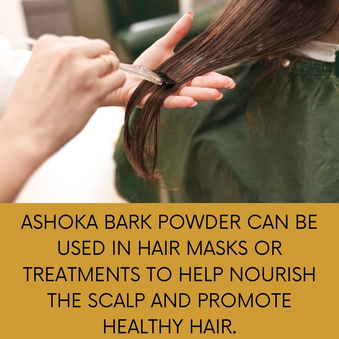 100% Natural Ashoka Bark/Saraca Asoca Powder for Health and Skin Care (227g) - görsel 5