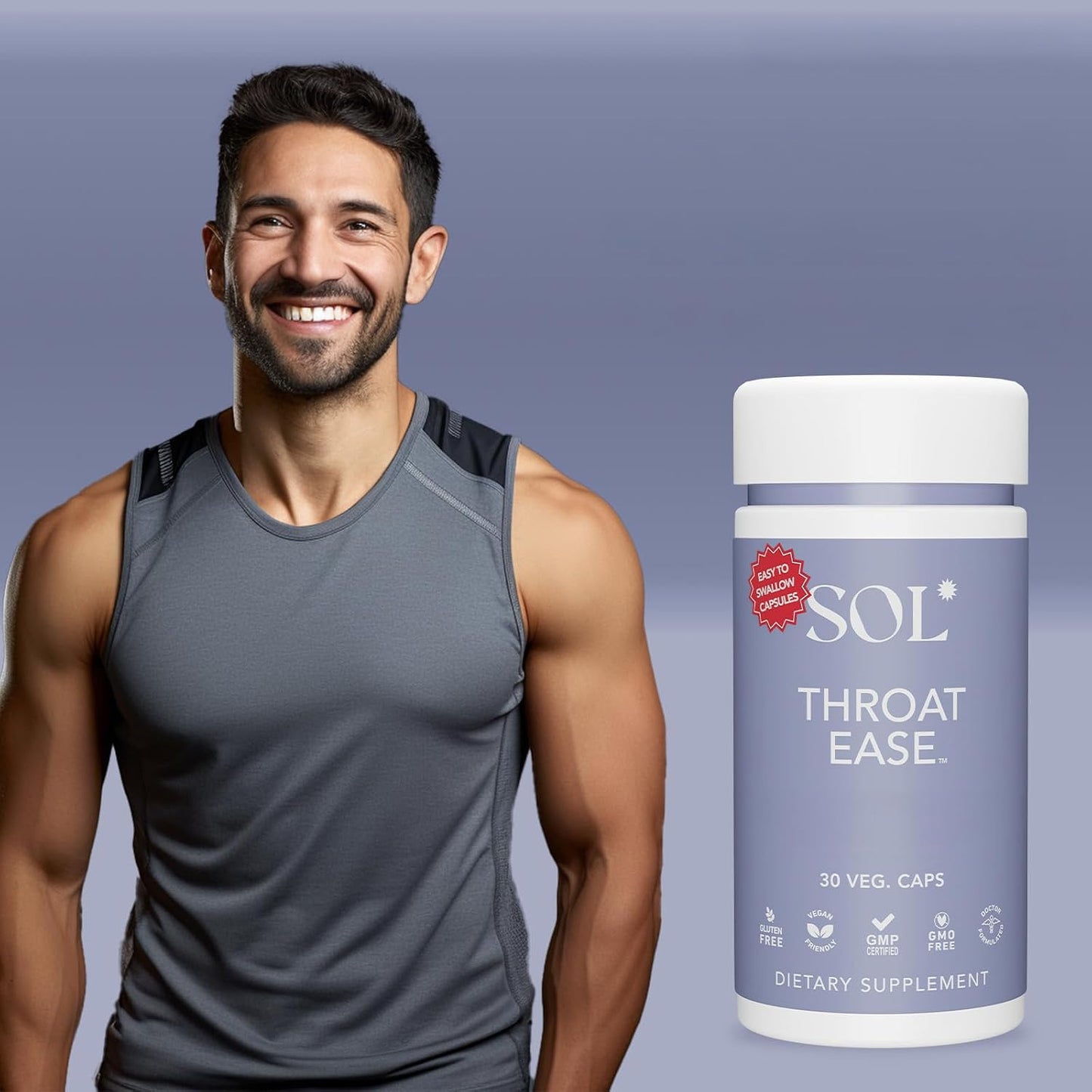 Throat Ease Supplement – Soothe Sore Throat, Support Seasonal Comfort, 60 Capsules - görsel 6