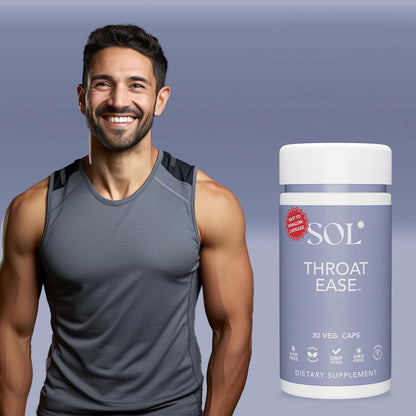 Throat Ease Supplement – Soothe Sore Throat, Support Seasonal Comfort, 60 Capsules