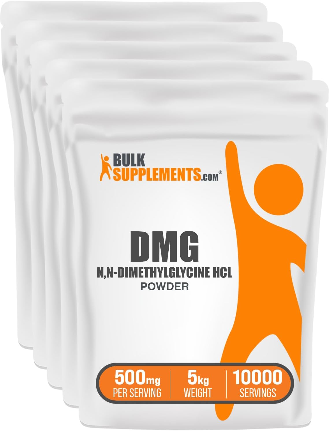BulkSupplements.com DMG Powder - as N,N-Dimethylglycine HCl, DMG Supplement - Gluten-free, 500mg per Serving, 500g (Pack of 1) - görsel 7