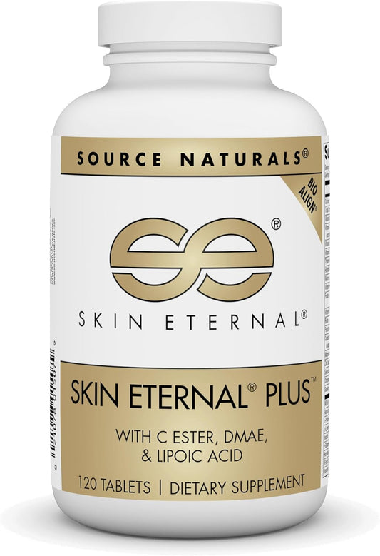 Source Naturals Skin Eternal Plus with C Ester, DMAE & Alpha-Lipoic Acid (120 Tablets)