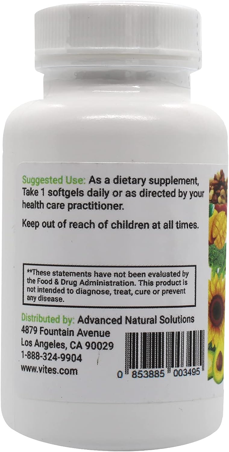 Peter's Choice, Natural Vitamin E 400IU, 100 Soft gel capsule Capsules, Antioxidant and Skin Support, Gluten-free, Made in USA - görsel 4